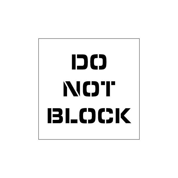 Plant Marking Stencil 20x20 - Do Not Block